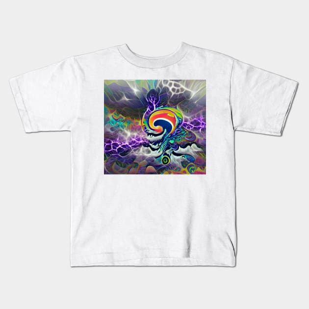 Psychedelic Vortex Kids T-Shirt by Mihadom